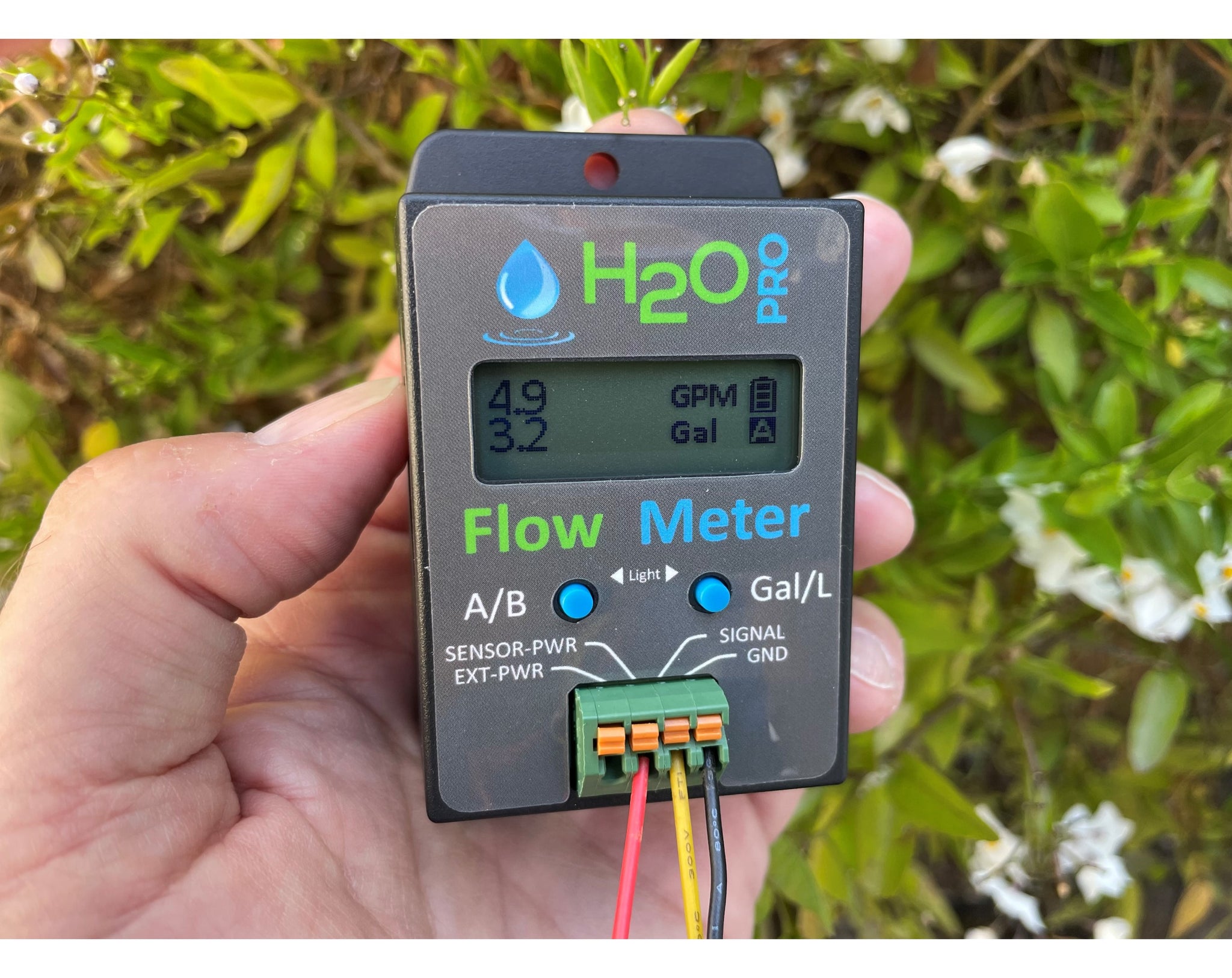 herbicide flow meter Flow Meter with 3/4" NPT Flow Sensor – H2OPro
