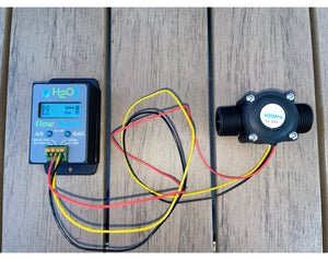 Flow Meter with 3/4" NPT Flow Sensor